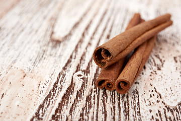 Bunch of cinnamon sticks