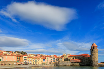 Fototapeta na wymiar Collioure - Port - Chateau