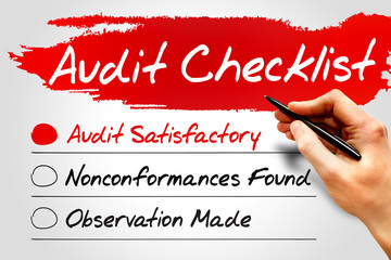 Audit Checklist, business concept