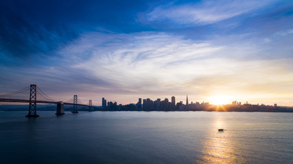 San Francisco Skyline at Sunset