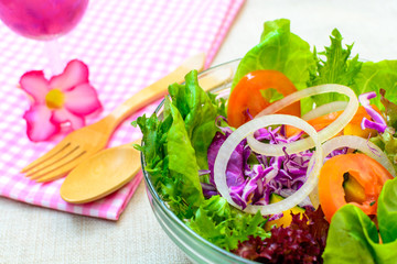 Close up of Fresh salad