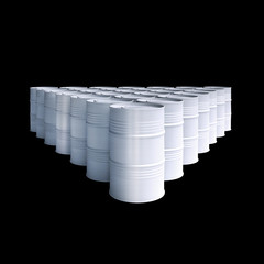 Obraz premium Iron metal barrels