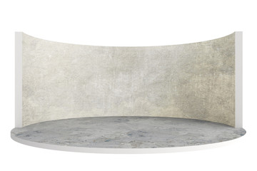 empty stage or round room