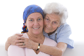 Chimiotherapie, femme Senior`