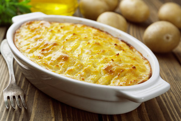 Potato casserole with meat