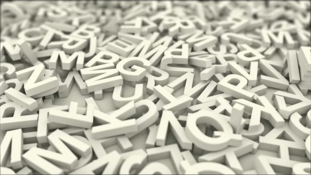 Letters.Seamless loop