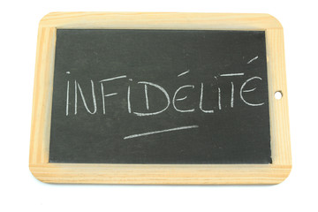 Obraz premium ardoise infidélité