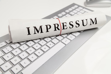 impressum einer website