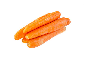Carrots isolated on white