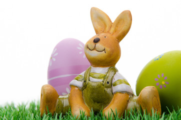 osterhase mit ostereier