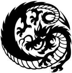 Dragon logo vector