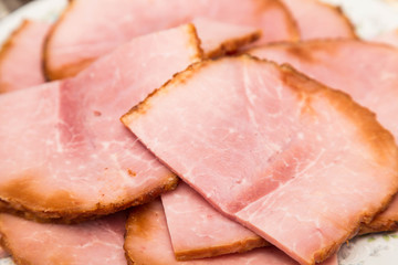 Sliced Ham Piled High