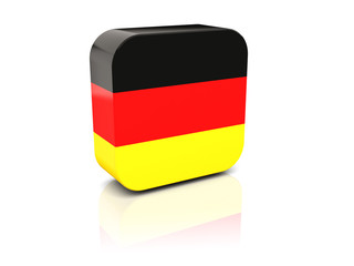 Square icon with flag of germany