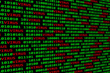 Fototapeta premium virus informatique
