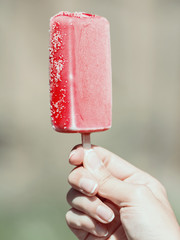 Retro Photo Of Summer Ice Cream On Stick