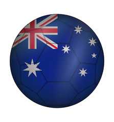 soccer ball flag of Australia