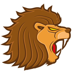Vector sign. Lion.