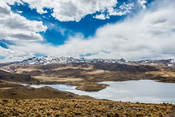 Foto op Canvas aerial view of Lagunillas in the peruvian Andes at Puno Peru © snaptitude
