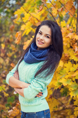 beautiful brunette woman portrait