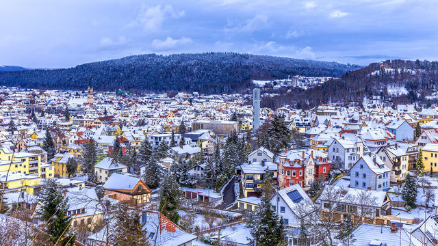 Tuttlingen Winter Panorama