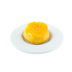 Foithong Cake: A Golden thread cake is a Thailand dessert