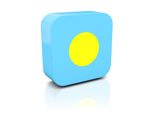 Square icon with flag of palau