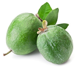 Feijoa on a white background.