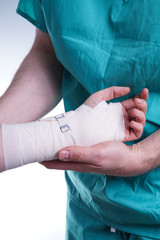 Sprained hand