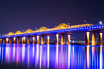 Dongho bridge in seoul,korea