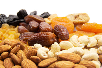 Dried fruits and nuts