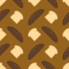 Seamless background with bakery