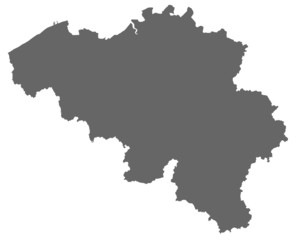 Belgien in grau