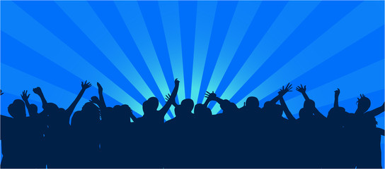 Illustration of people jumping