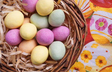 Obraz na płótnie Canvas Easter Egg in Basket
