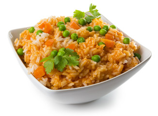 Arroz con vegetales