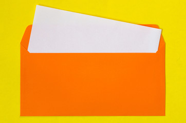 open envelope with blank paper