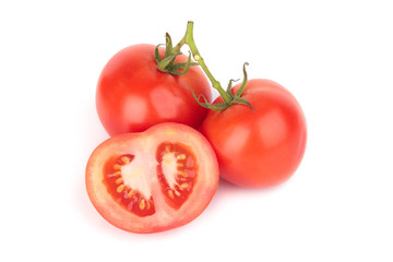 Tomato isolated on white background