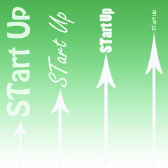 Start Up illustration mit Pfeilen