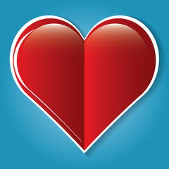 Red medical heart icon.