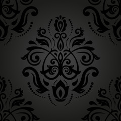 Damask Seamless  Pattern. Orient Background