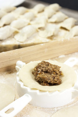 Dumplings preparation