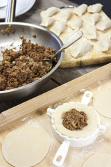Dumplings preparation