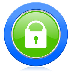 padlock icon secure sign