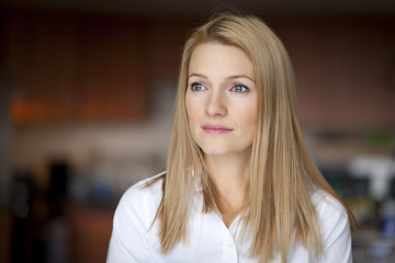 Sad Woman looking away