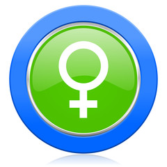 Fototapeta premium female icon female gender sign