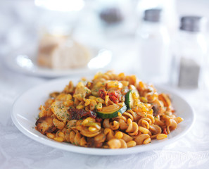 pine nut vegan pasta on plate