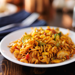 pine nut vegan pasta on plate