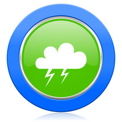 storm icon waether forecast sign