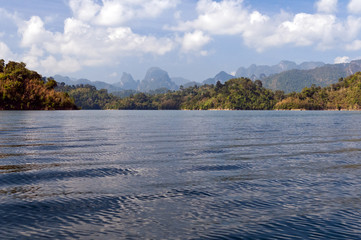 Cheow Lan Lake or Rajjaprabha Dam Reservoir, Thailand