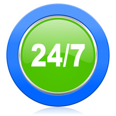 24/7 icon